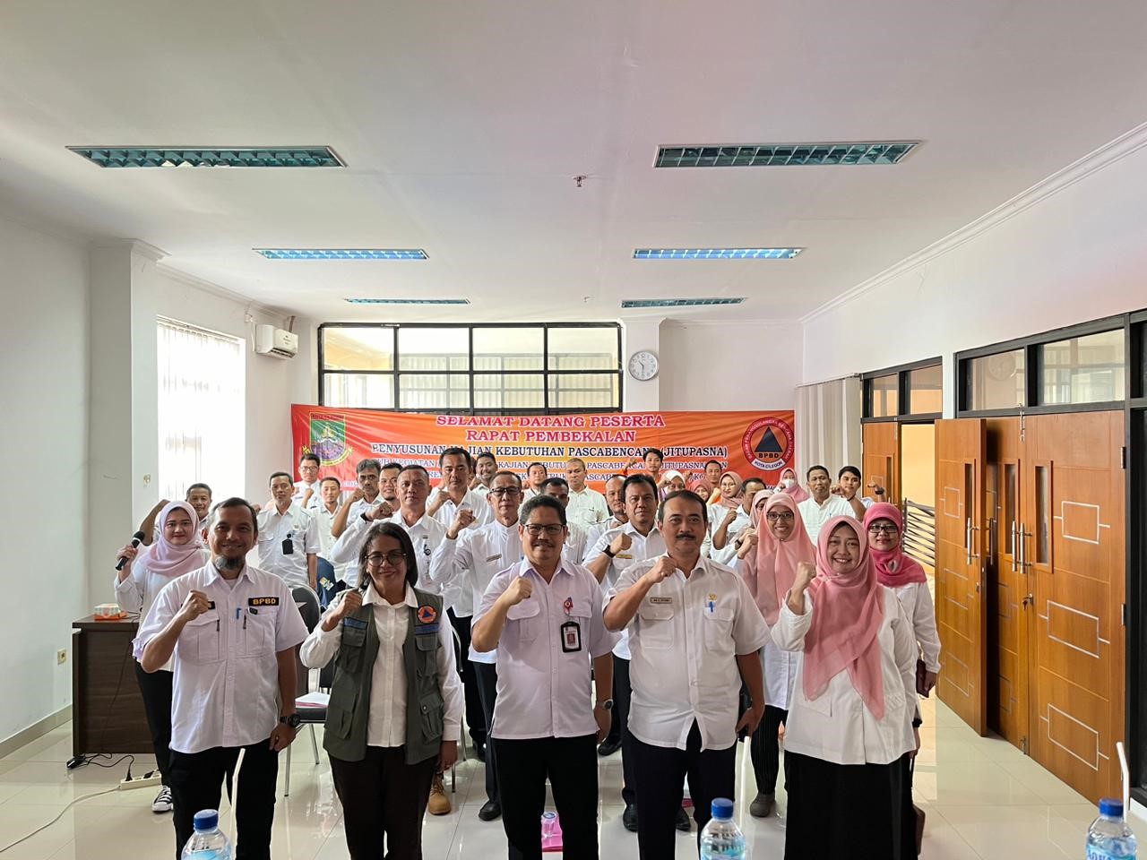 BPBD KOTA CILEGON MENGADAKAN RAPAT PEMBEKALAN PENYUSUNAN PENGKAJIAN KEBUTUHAN PASCA BENCANA (JITUPASNA)